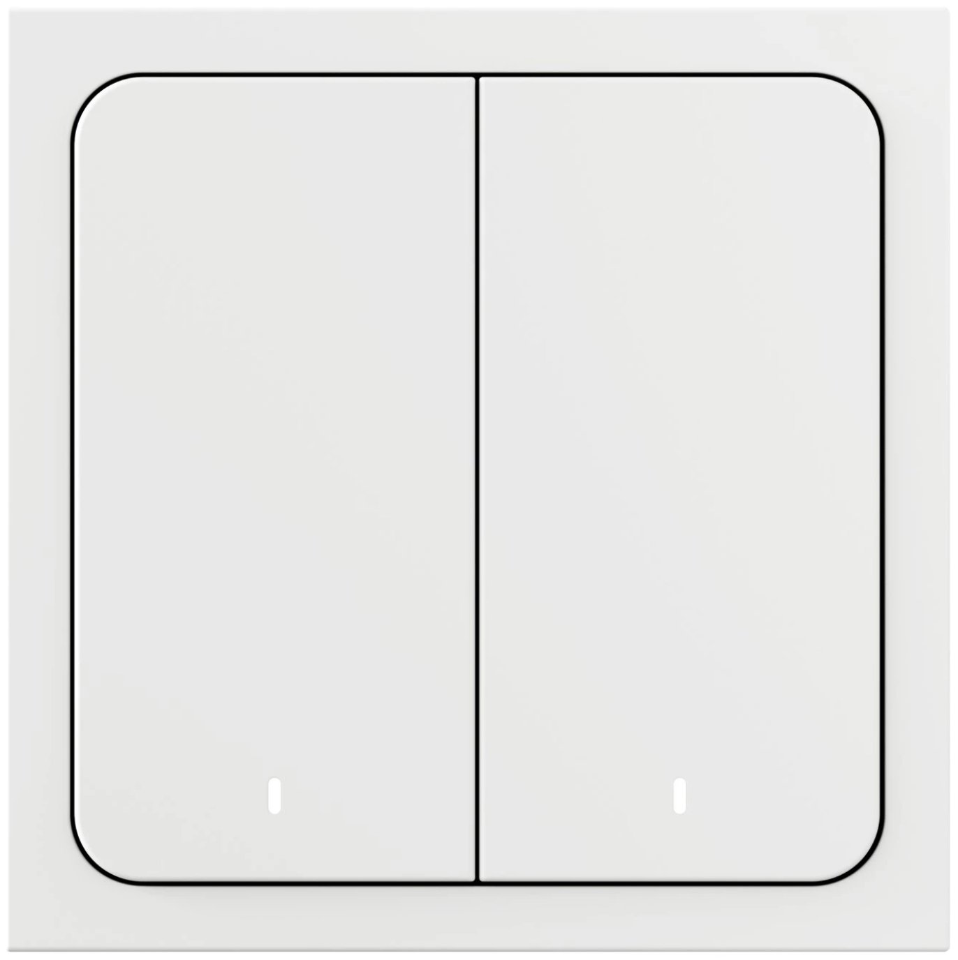 Умный беспроводной выключатель Яндекс Zigbee 2 клавиши YNDX-00535