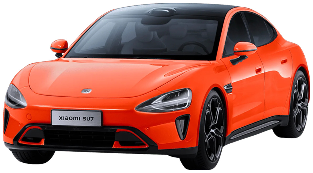 Модель автомобиля уменьшенная Xiaomi SU7 1/18 Die-cast Model Car оранжевый BHR08KOGL